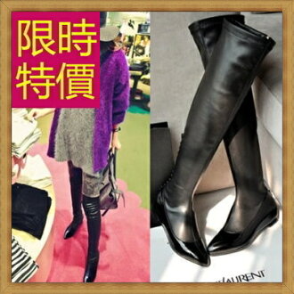 過膝長靴 女靴子-正韓流行時尚帥氣皮革鞋子女馬靴62l17【義大利進口】【米蘭精品】