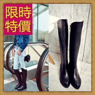 過膝長靴 女靴子-正韓流行時尚帥氣皮革鞋子女馬靴62l19【義大利進口】【米蘭精品】