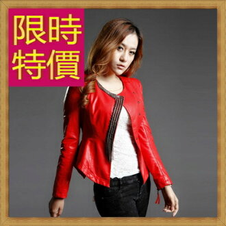 皮衣外套 女機車夾克-龐克風迷人帥氣女外套3色62m16【韓國進口】【米蘭精品】