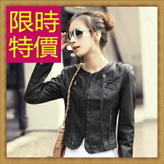 皮衣外套 女機車夾克-龐克風迷人帥氣女外套62m22【韓國進口】【米蘭精品】