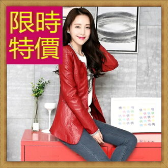 皮衣外套 女機車夾克-龐克風迷人帥氣女外套3色62m31【韓國進口】【米蘭精品】