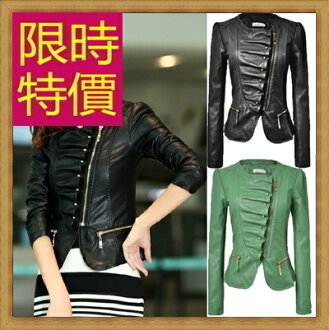 皮衣外套 女機車夾克-龐克風迷人帥氣女外套3色62m39【韓國進口】【米蘭精品】