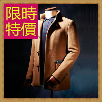 毛呢外套 男大衣-正韓羊毛保暖短版男風衣62n11【韓國進口】【米蘭精品】