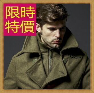 毛呢外套 男大衣-正韓羊毛保暖短版男風衣62n17【韓國進口】【米蘭精品】