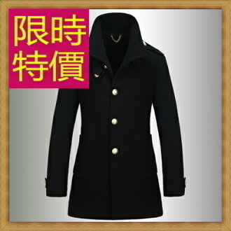 毛呢外套-正韓羊毛保暖長版男風衣大衣4色62n28【韓國進口】【米蘭精品】
