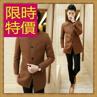 毛呢外套 男大衣-正韓羊毛保暖短版男風衣62n33【韓國進口】【米蘭精品】