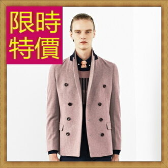 毛呢外套 男大衣-正韓羊毛保暖短版男風衣62n4【韓國進口】【米蘭精品】