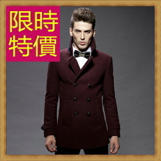 毛呢外套 男大衣-正韓羊毛保暖短版男風衣3色62n5【韓國進口】【米蘭精品】