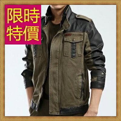 軍裝外套 男夾克-時尚個性韓版修身立領男外套62o26【韓國進口】【米蘭精品】