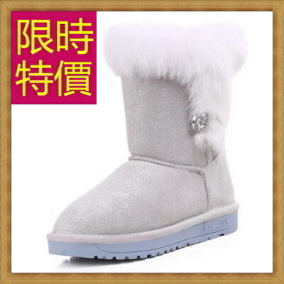 雪靴 中筒女靴子-正韓流行柔軟保暖皮革女鞋子1色62p24【韓國進口】【米蘭精品】