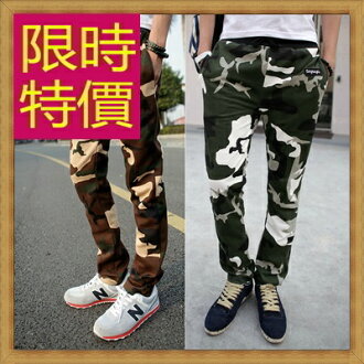 迷彩褲 軍褲-正韓時尚軍事風休閒男長褲子2色62s7【韓國進口】【米蘭精品】