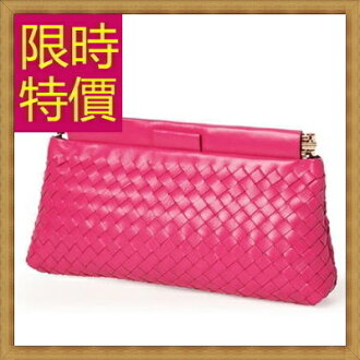 真皮編織包 女晚宴包-時尚手工皮革手拿女包包4色62t6【法國進口】【米蘭精品】