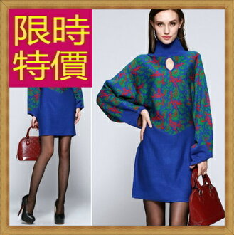 羊毛連身裙 洋裝-正韓時尚修身顯瘦保暖高領連衣裙子3色63c18【韓國進口】【米蘭精品】