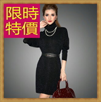 羊毛連身裙 洋裝-正韓時尚修身顯瘦保暖高領連衣裙子63c27【韓國進口】【米蘭精品】