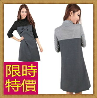 羊毛連身裙 洋裝-正韓時尚修身顯瘦保暖高領連衣裙子2色63c28【韓國進口】【米蘭精品】