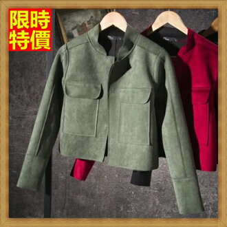 短版夾克 麂皮外套-新潮百搭修身氣質女外套4色65ah5【獨家進口】【米蘭精品】