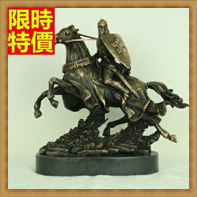 銅雕擺件 將軍武士騎士-古典藝術裝飾擺設雕塑工藝品66v39【獨家進口】【米蘭精品】