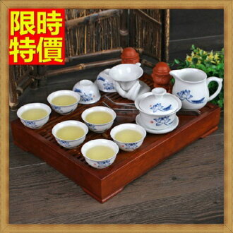 茶具組含茶壺+茶杯+茶海+茶盤-精美素雅白瓷送禮自用茶具套組2款68ad20【浙江進口】【米蘭精品】