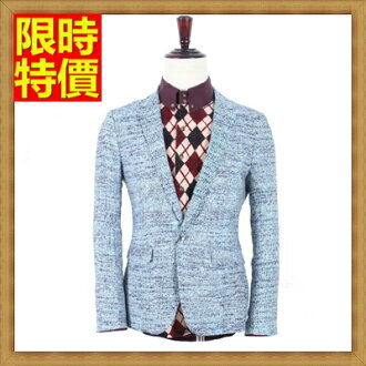 西裝外套 亞麻西裝-韓版修身商務薄款休閒男西服68q37【獨家進口】【米蘭精品】