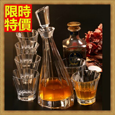 酒具組含酒瓶+酒杯套組-玻璃瓶簡約尊貴烈酒醒酒器7件套酒具用品68t35【獨家進口】【米蘭精品】