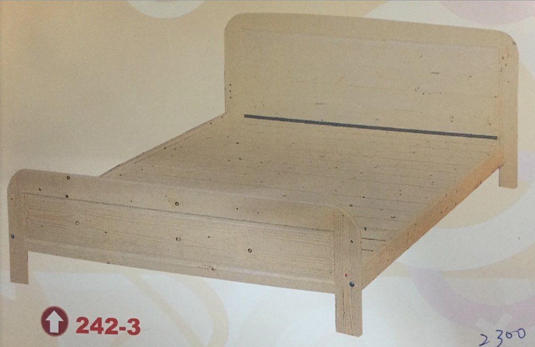 【石川家居】OU-651-3 白松木3.5尺床 (不含其他商品) 需搭配車趟
