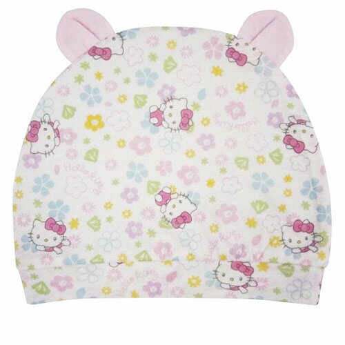 【奇買親子購物網】Hello Kitty 凱蒂貓印花嬰兒帽-小花