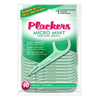 永大醫療~美國 Plackers 普雷克 微薄荷 牙線棒 90支/包.每包特惠120元