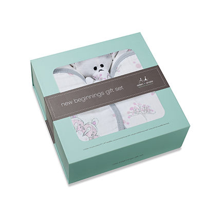 美國 Aden +Anais new beginnings gift set 新生兒彌月禮盒(粉色款) SKU 1200