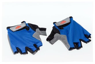 自行車 半指 吸震手套 藍色《意生自行車》