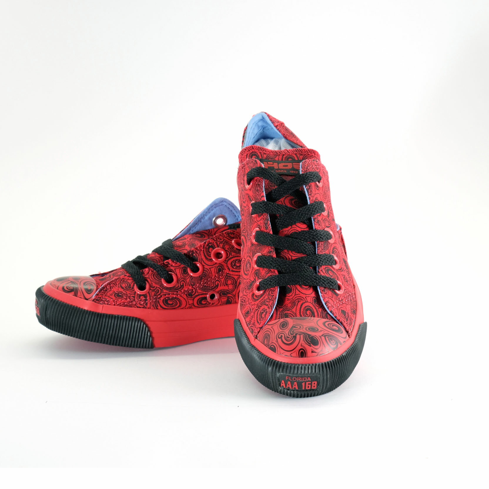 HOZ 螺旋狀設計款帆布鞋-紅色34號