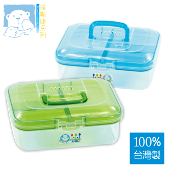 JUSKU佳斯捷 3260 小糖果陽光手提收納箱(S) 【100%台灣製造】