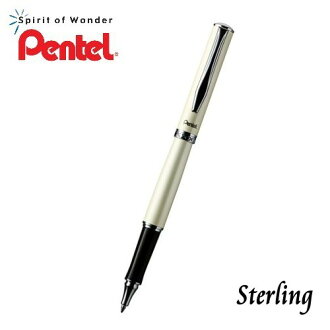 PENTEL飛龍 K611W 高級不鏽鋼鋼珠筆【象牙白】