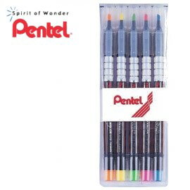 PENTEL飛龍 S512-5 螢光筆套組【五色裝】