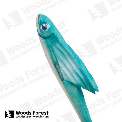 Woods Forest 木雕森林 - 手工木雕筆【飛魚】