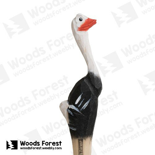 Woods Forest 木雕森林 - 手工木雕筆【鴕鳥】