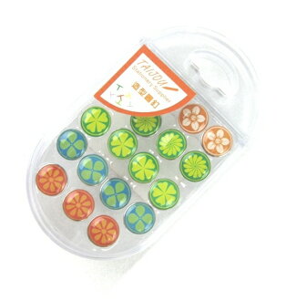 T&J #3904 花朵造型圖釘 ( 19個 )