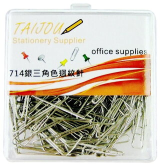 T&J #714 三角迴紋針 ( 32mm / 100個 ) - 塑膠盒