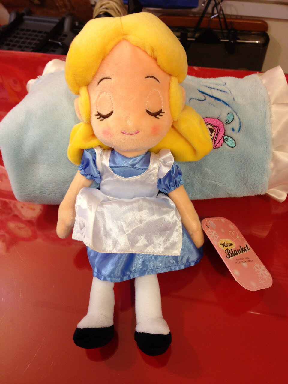 【真愛日本】15101500017收納毛毯附娃-艾莉絲 夢遊仙境 童話 Alice 迪士尼帶回 毯子 被子 保暖