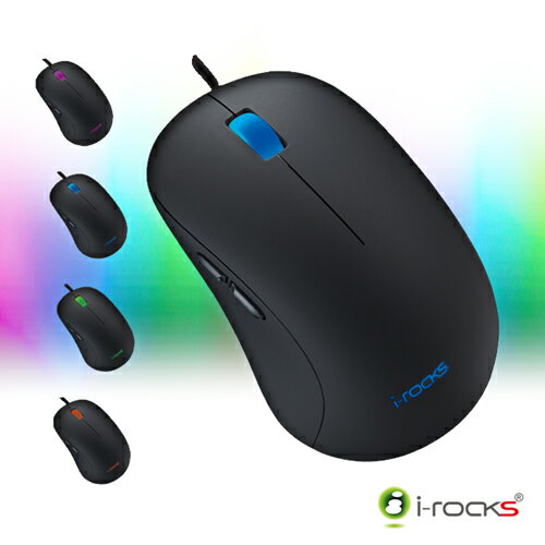 [電競滑鼠] i-Rocks M06多彩炫光RGB光學電競滑鼠