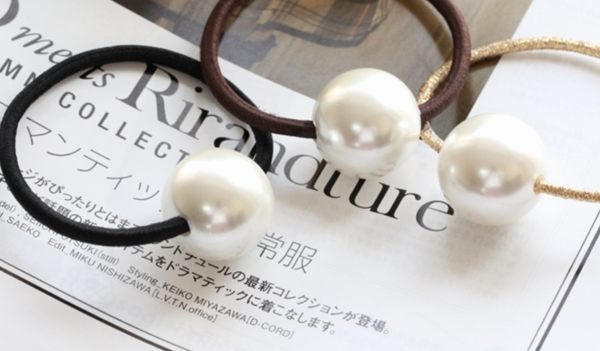 韓國製珍珠髮束髮圈小香珍珠單顆052256海渡
