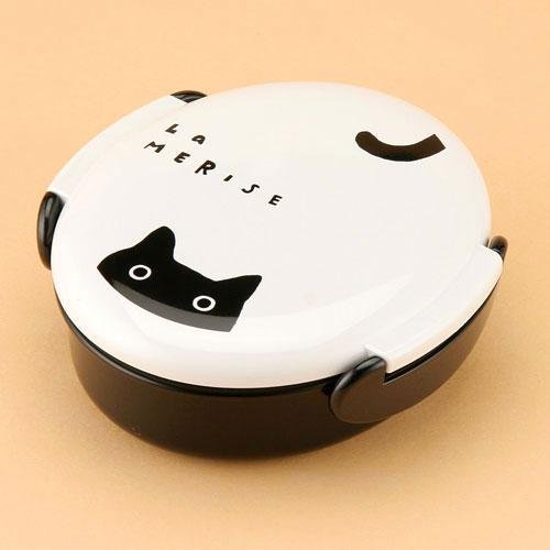 日本 ATSUKO MATANO保野溫子黑貓微波爐飯盒便當盒(日本代購 / 每月親飛採購)