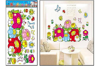 BO雜貨【YP1094】快樂生活網~時尚壁貼~裝飾組合牆貼紙/背景貼/壁貼 春天