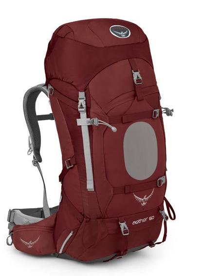 【鄉野情戶外專業】 Osprey |美國|  Aether 60 登山背包 男款-阿羅紅M _Aether60 - 限時優惠好康折扣