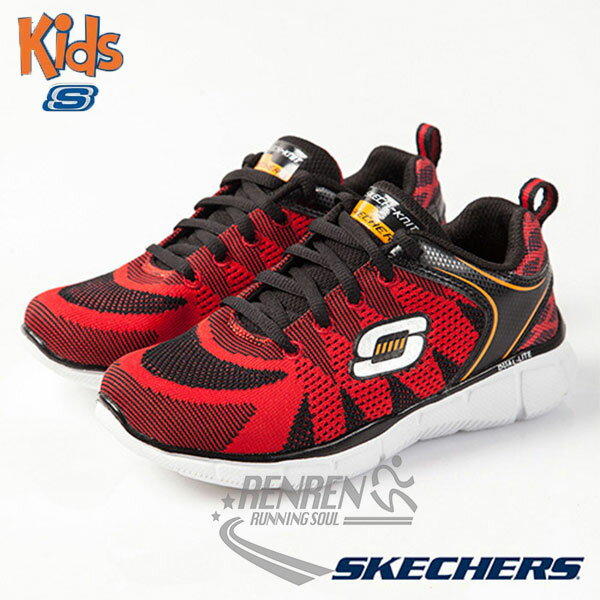 SKECHERS 男童 運動鞋 Equalizer (紅) 透氣舒適 穿脫自如 休閒鞋