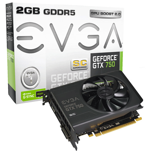 艾維克 EVGA GTX750 2GB SC GDDR5 128 bit PCI-E 圖形加速*下單前先詢問