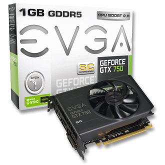 EVGA 艾維克 GTX750 1GB SC 顯示卡*下單前先詢問