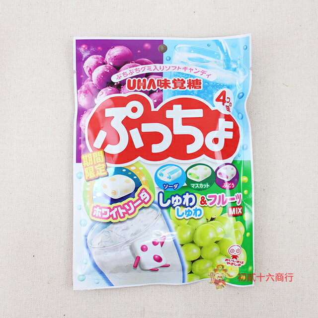 【0216零食會社】日本味覺糖-4味軟糖(葡萄味)100g