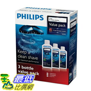 [東京直購] PHILIPS HQ203/61 刮鬍刀專用 3D/2D用清潔劑 344g ×3個  