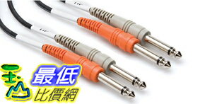 [美國直購 ShopUSA] Hosa 電纜 CPP201 Dual 1/4 To Dual 1/4 Cable 3.25 Ft $598  