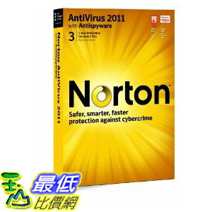 [美國直購 ShopUSA] 諾頓殺毒軟體 Norton Antivirus 2011 - 1 User/3 Pc    $1487  